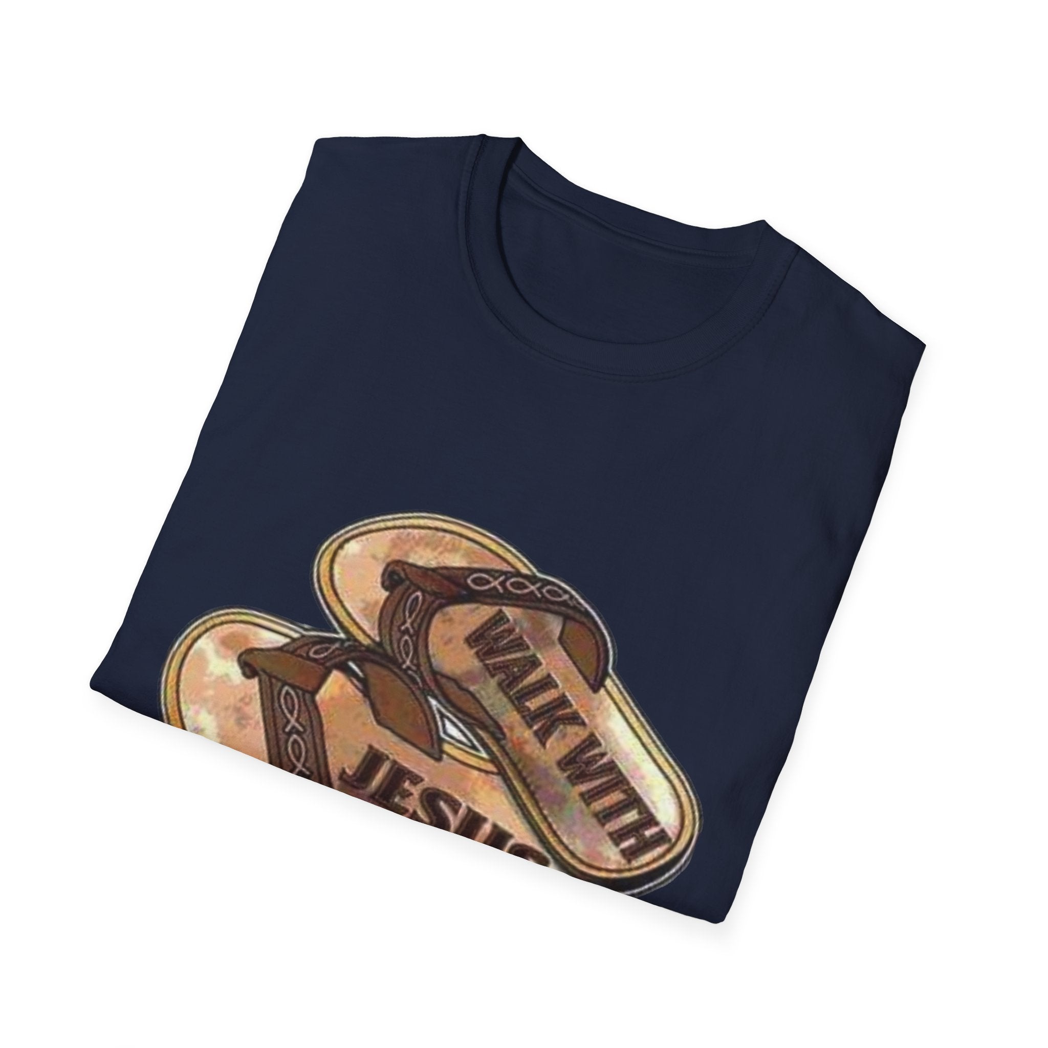 "Walk with Jesus" Unisex Softstyle T-Shirt
