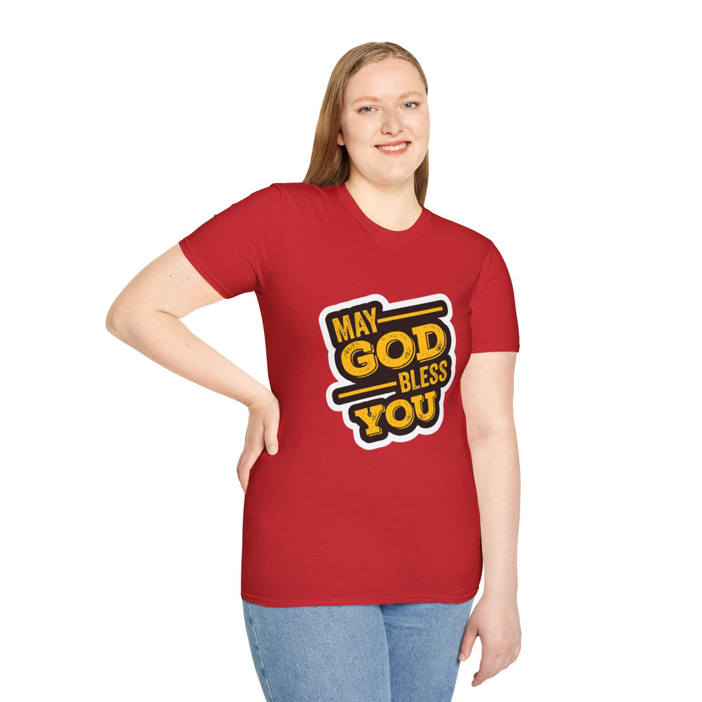 "May God Bless You" Unisex Softstyle T-Shirt