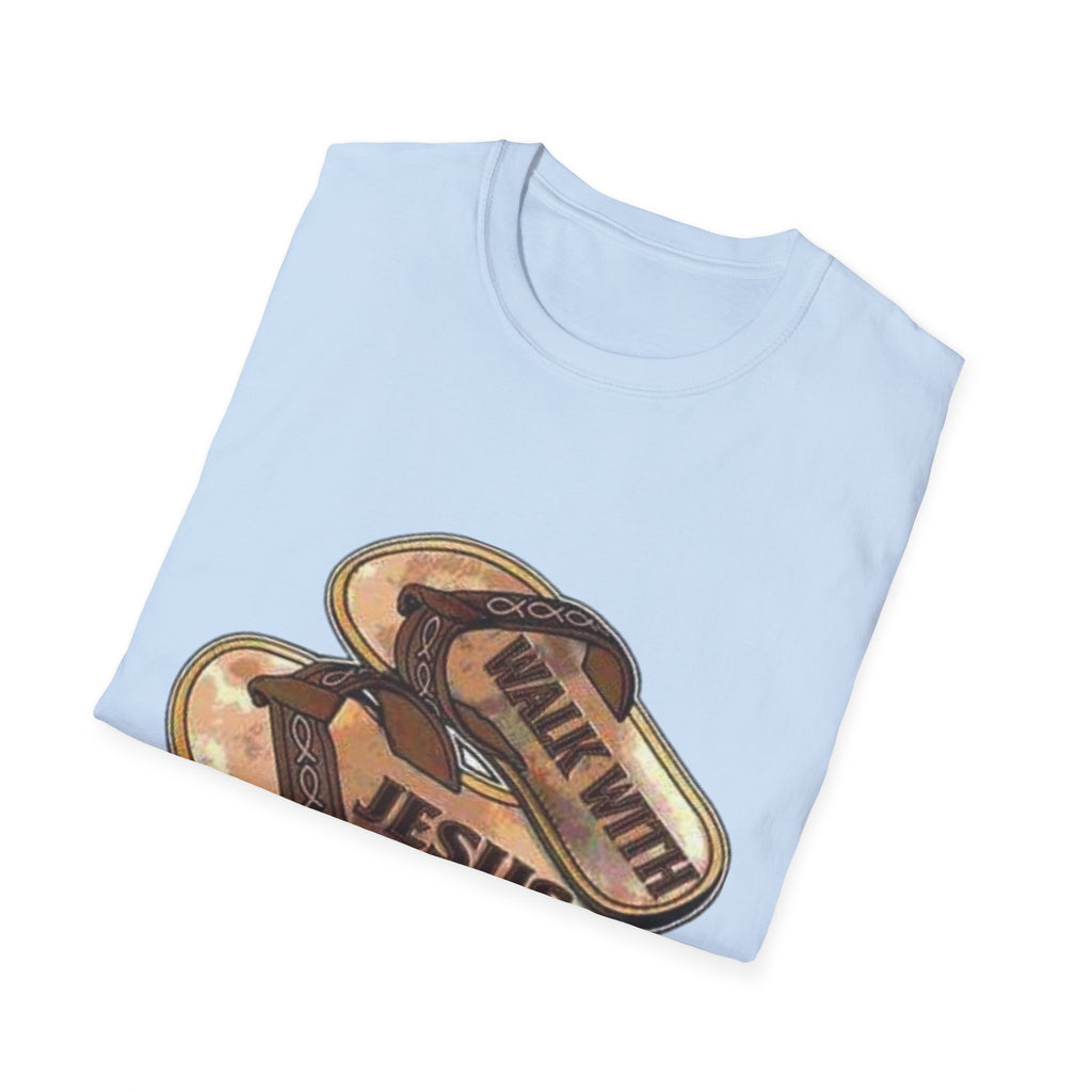 "Walk with Jesus" Unisex Softstyle T-Shirt