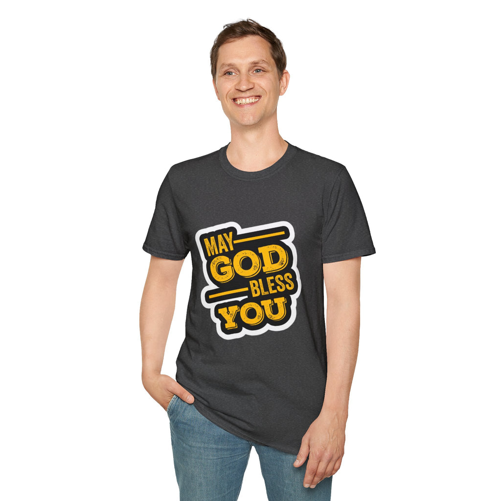 "May God Bless You" Unisex Softstyle T-Shirt