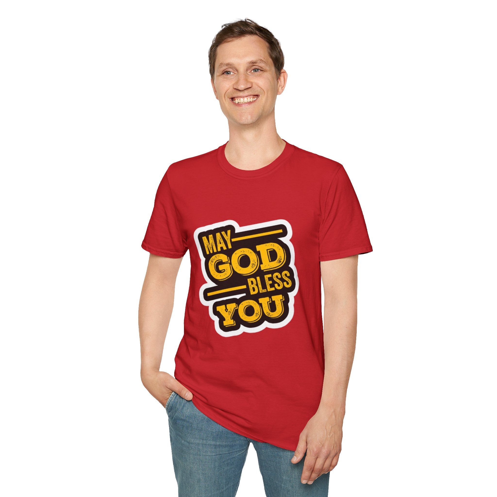 "May God Bless You" Unisex Softstyle T-Shirt