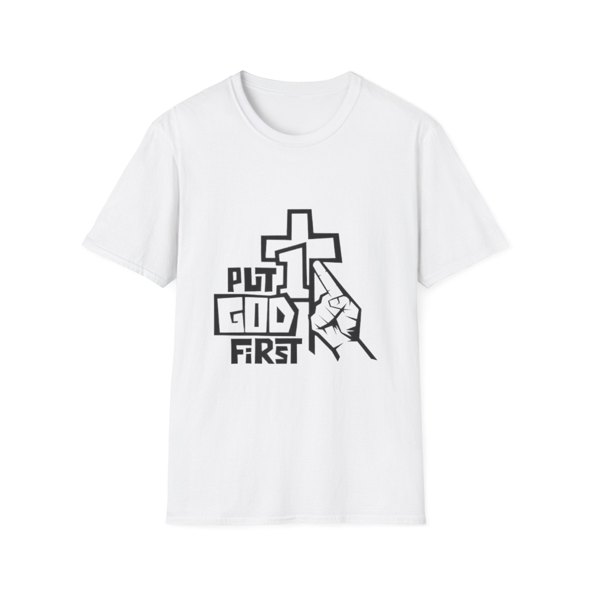 "Put God First" Unisex Softstyle T-Shirt