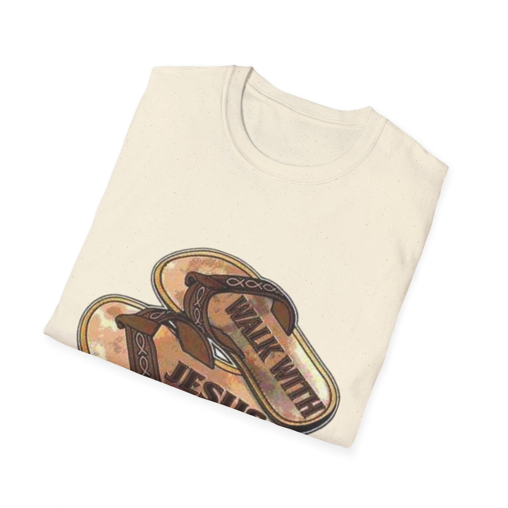 "Walk with Jesus" Unisex Softstyle T-Shirt
