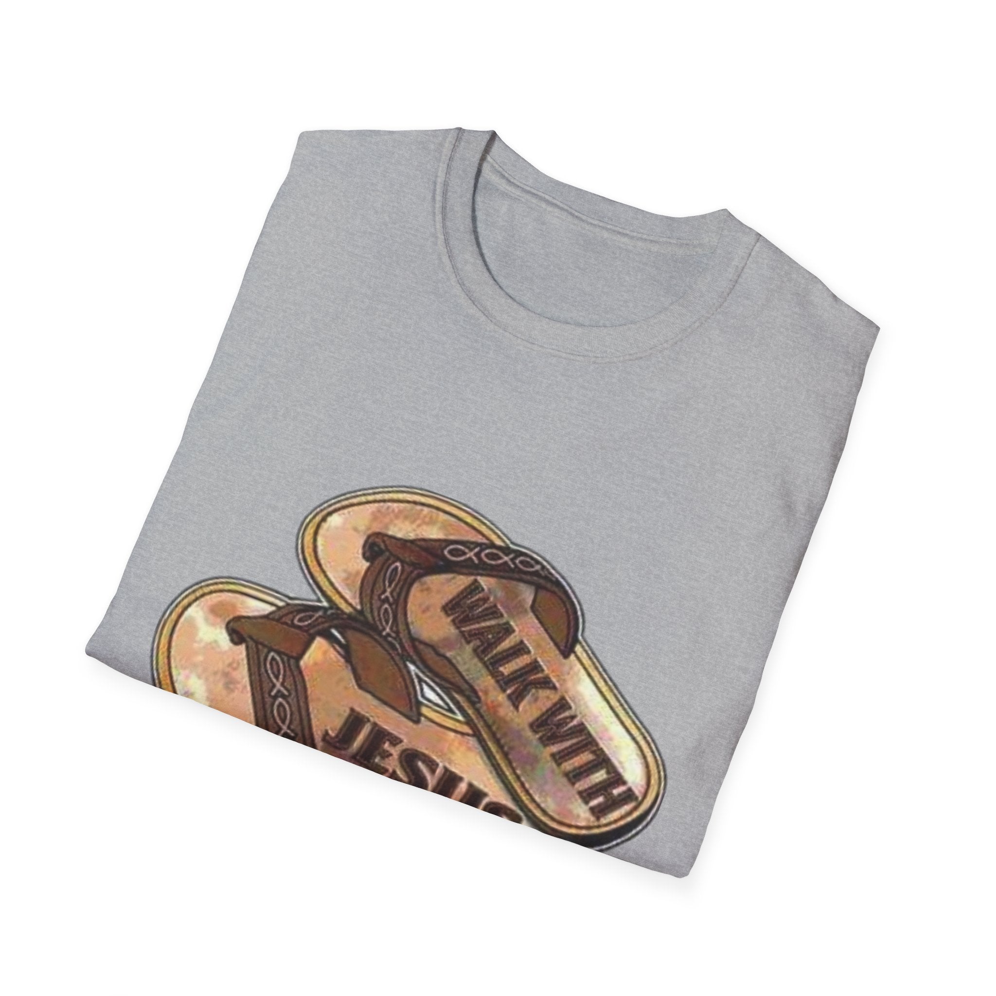 "Walk with Jesus" Unisex Softstyle T-Shirt