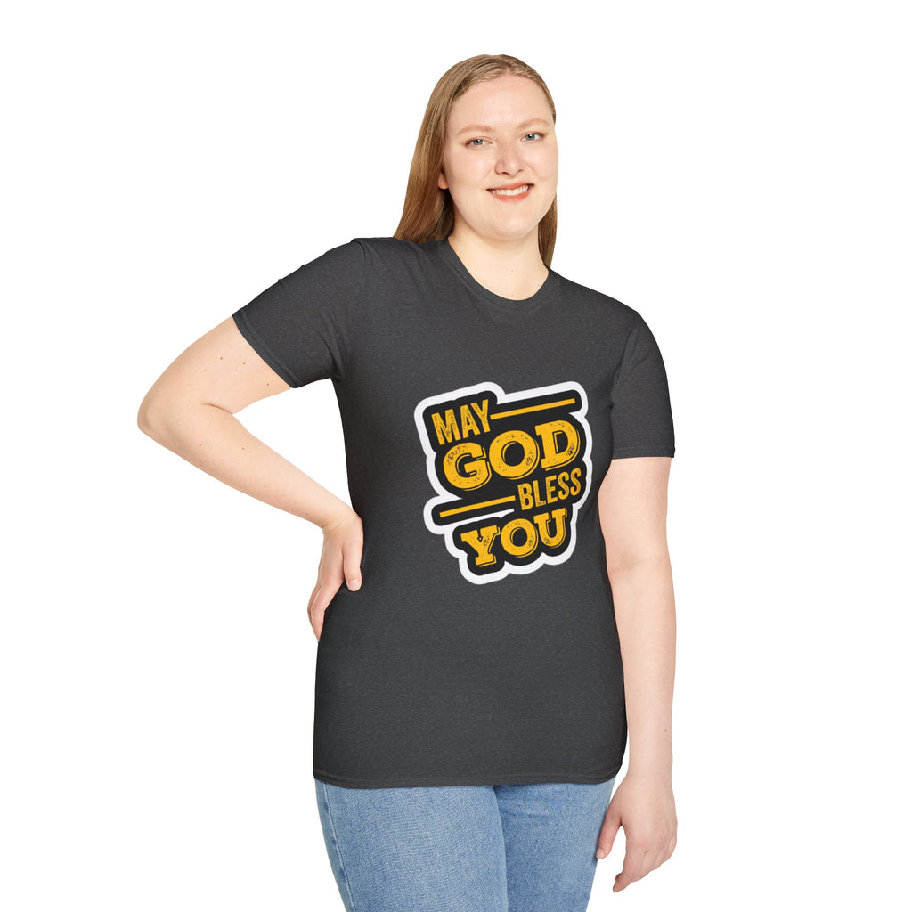 "May God Bless You" Unisex Softstyle T-Shirt