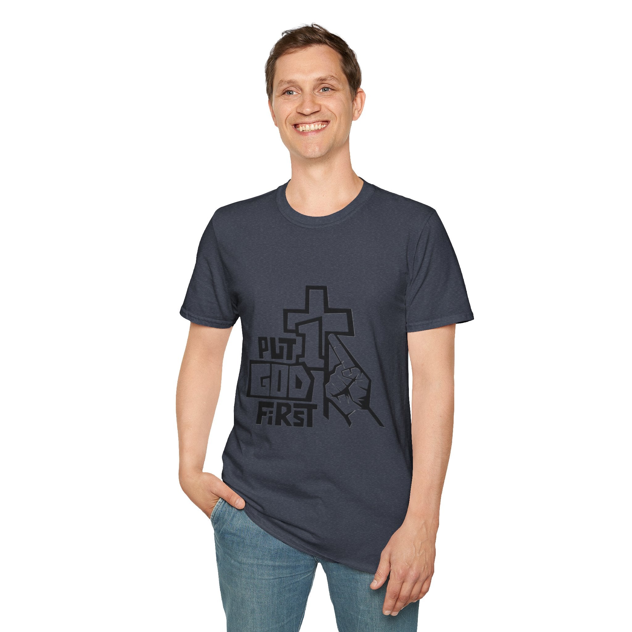 "Put God First" Unisex Softstyle T-Shirt