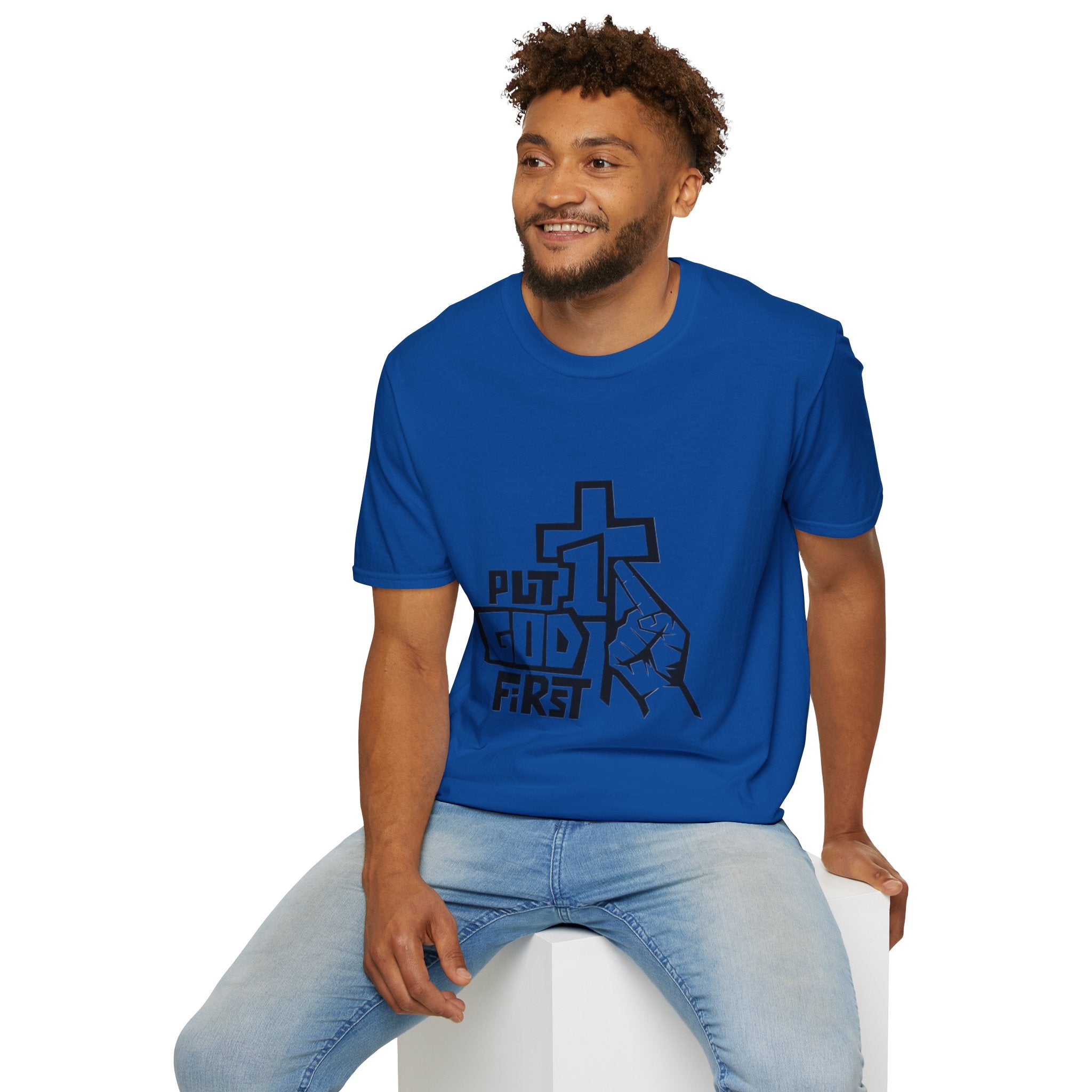 "Put God First" Unisex Softstyle T-Shirt