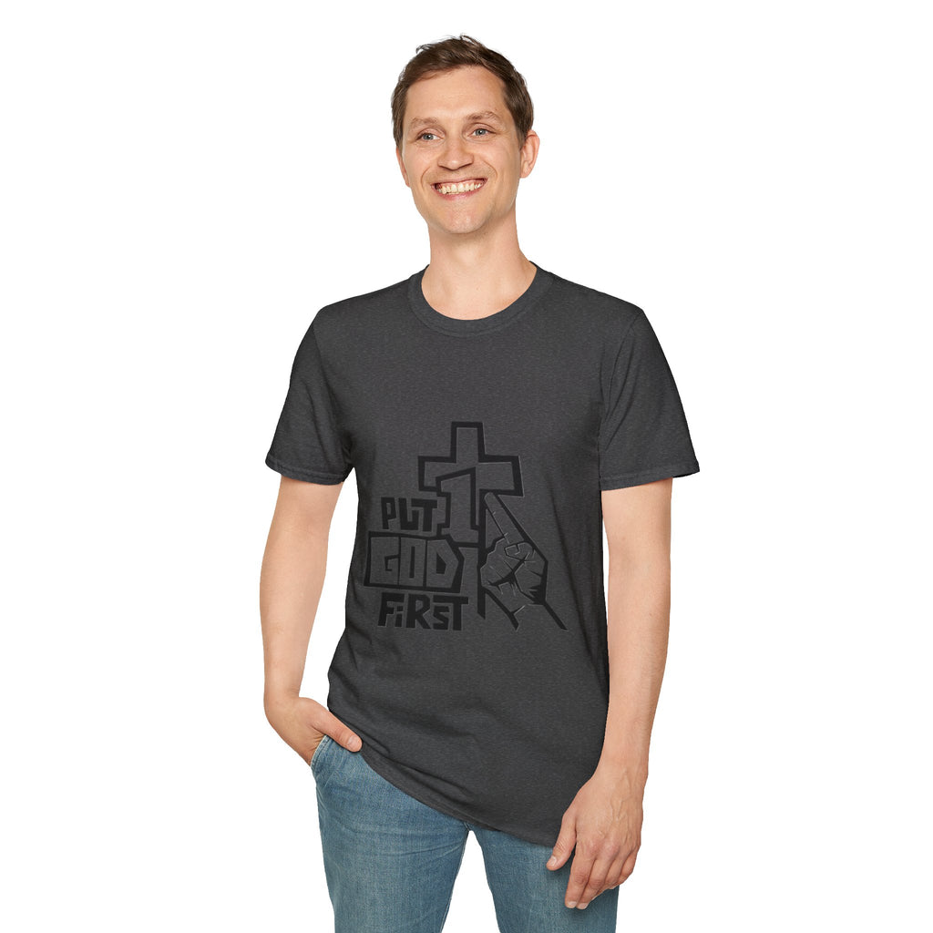 "Put God First" Unisex Softstyle T-Shirt