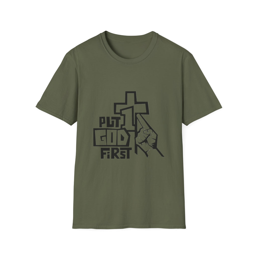 "Put God First" Unisex Softstyle T-Shirt