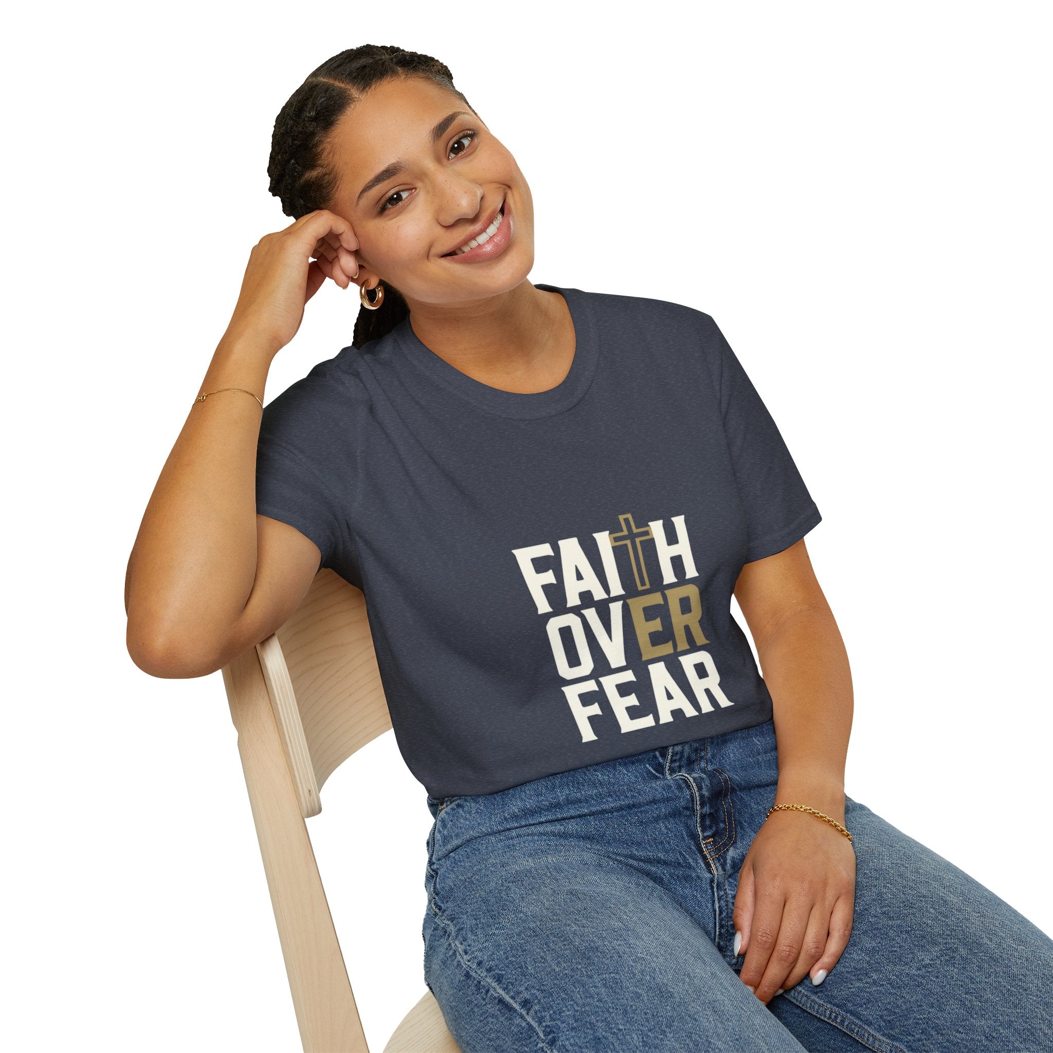 "Faith Over Fear" Unisex Softstyle T-Shirt