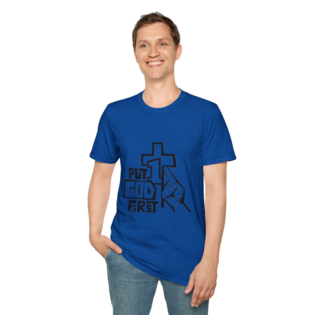 "Put God First" Unisex Softstyle T-Shirt
