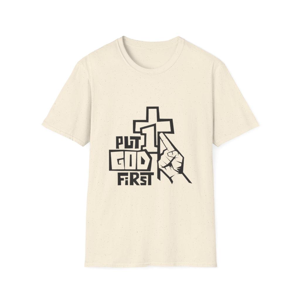 "Put God First" Unisex Softstyle T-Shirt