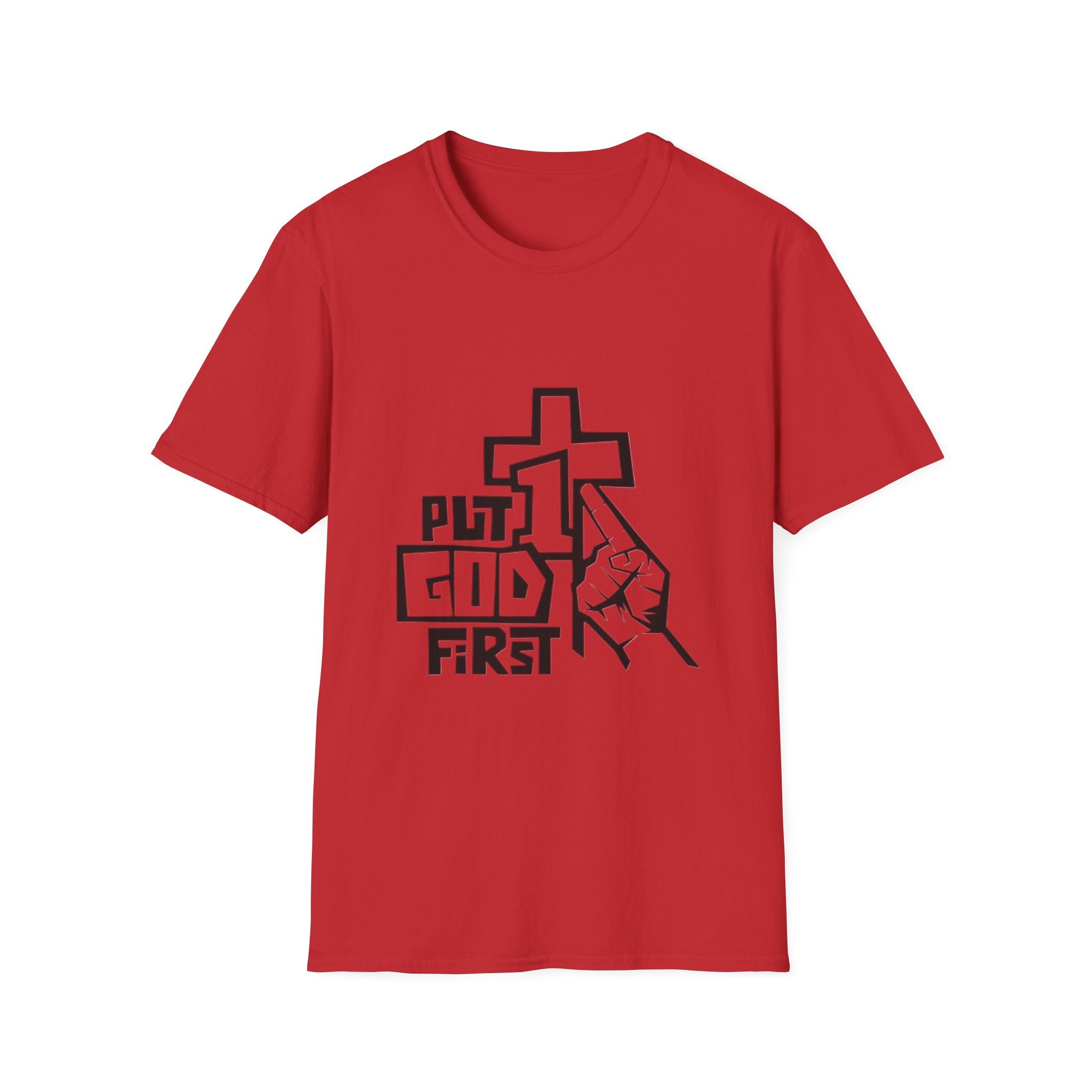 "Put God First" Unisex Softstyle T-Shirt
