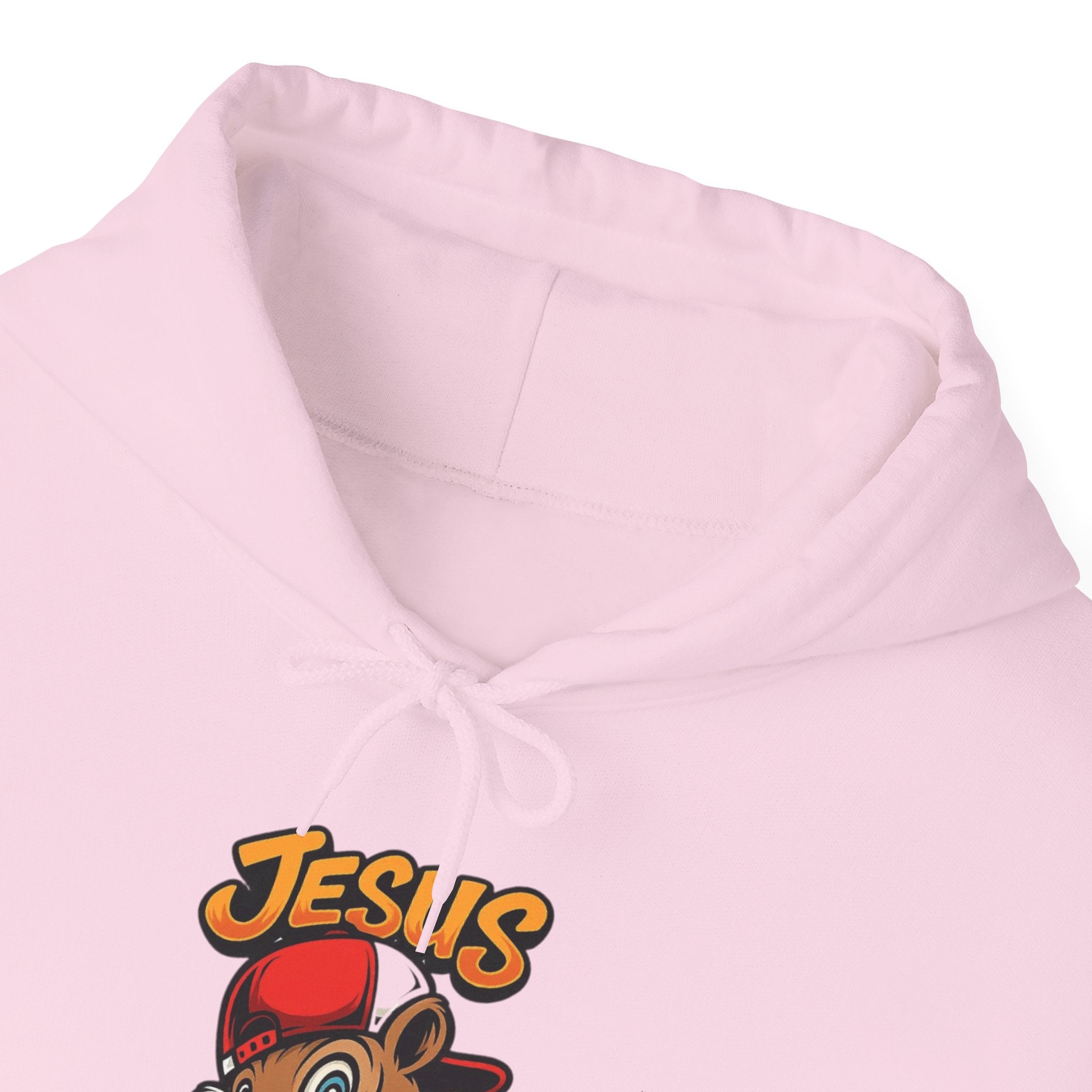 Jesus Saves Hoodie — Retro Cartoon Faith Pullover
