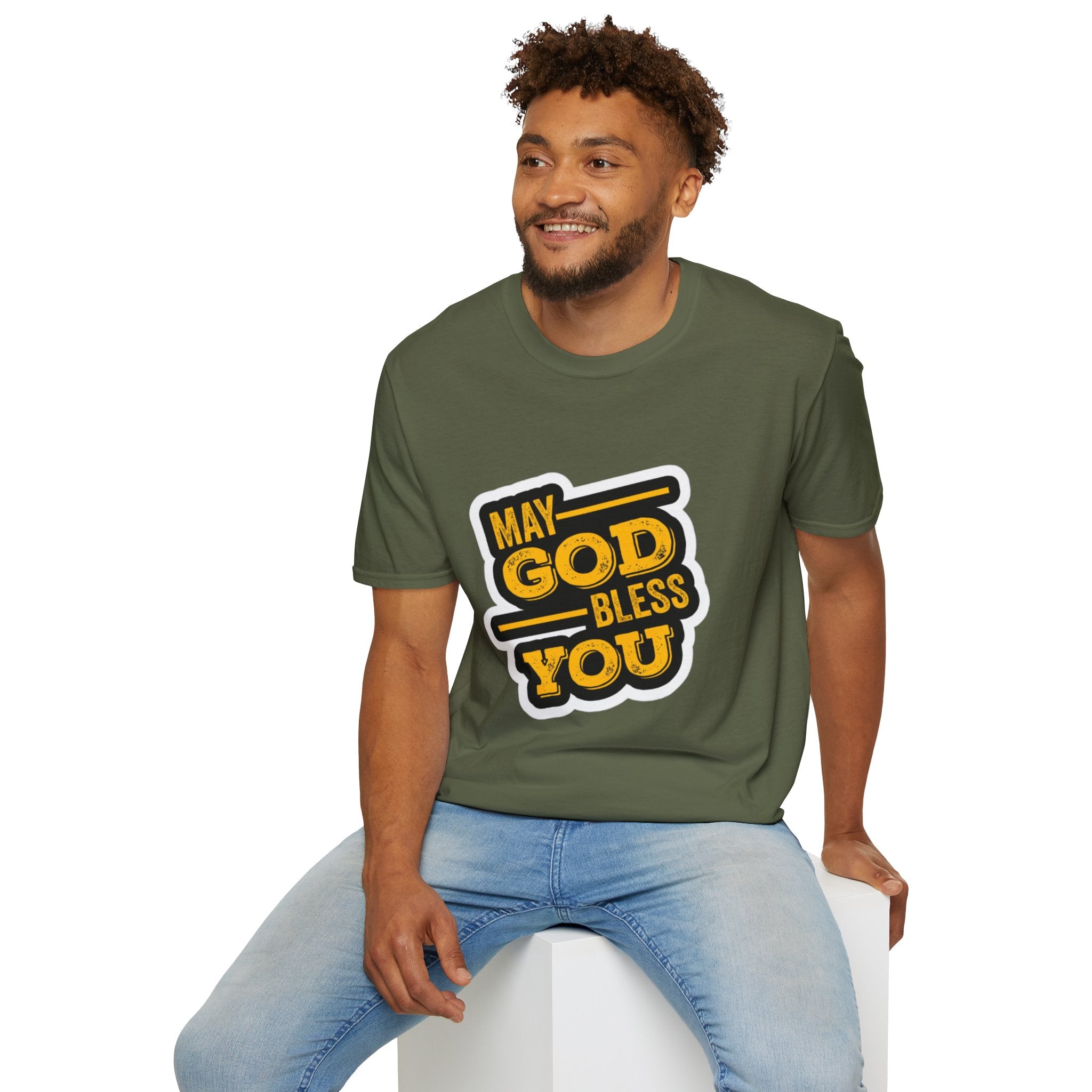 "May God Bless You" Unisex Softstyle T-Shirt