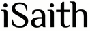 Black text 'iSaith' on a white background